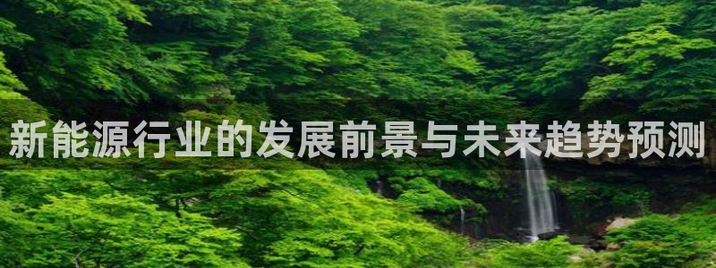 新宝gg线长：新能源行业的发展前景与未来
