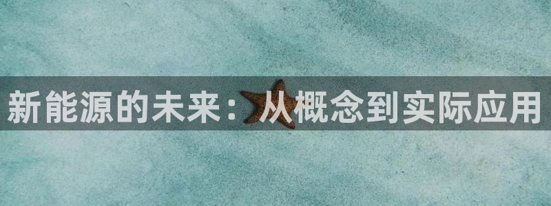 新宝gg网:新能源的未来:从概念到实际应用