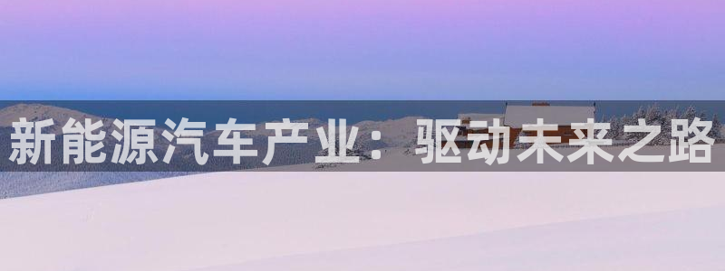 新宝gg线路：新能源汽车产业：驱动未来之