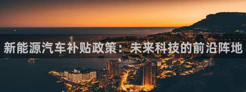 新宝gg直属:新能源汽车补贴政策:未来科技的前沿阵地