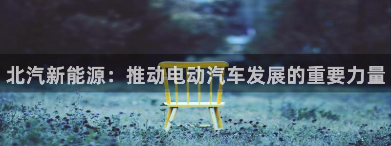 新宝gg开奖结果可信吗:北汽新能源:推动电动汽车发展的重要力