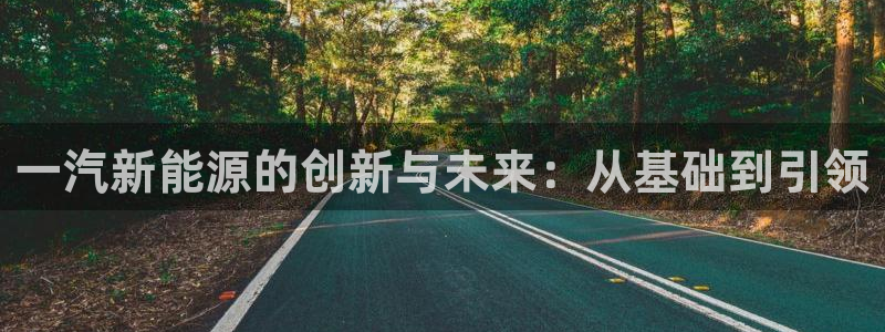 新宝gg刷流水：一汽新能源的创新与未来：